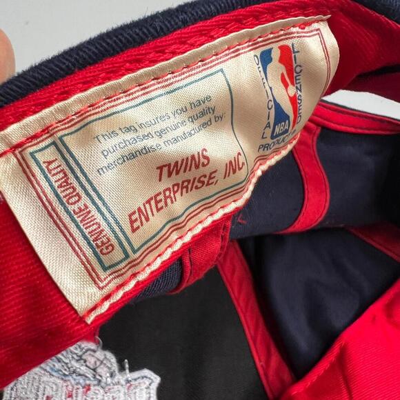 Vintage Houston Rockets Hat 90s Twins Enterprise NBA Cap Made in Macau One Size - Picture 6 of 8